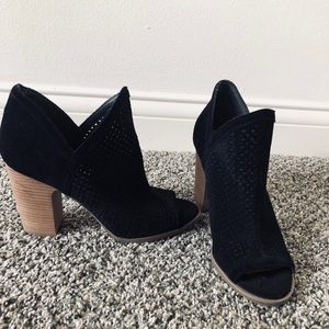 Black high heel booties